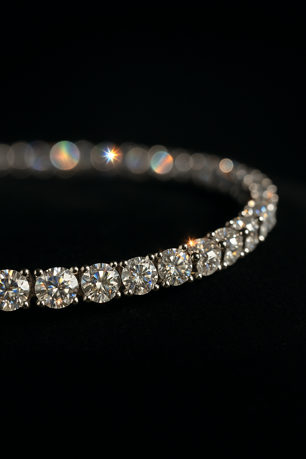 Moissanite Tennis Chain Necklace
