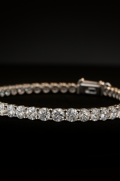 Moissanite Tennis Chain Bracelet
