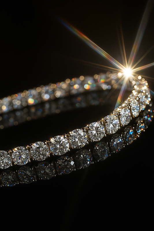 Moissanite Tennis Chain Bracelet