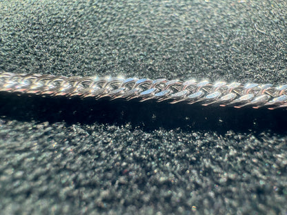 3.5mm Silver Stainless Steel Cuban Link Chain