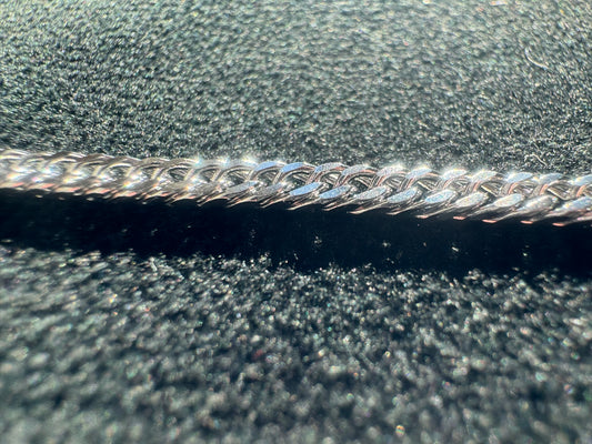 3.5mm Silver Stainless Steel Cuban Link Chain