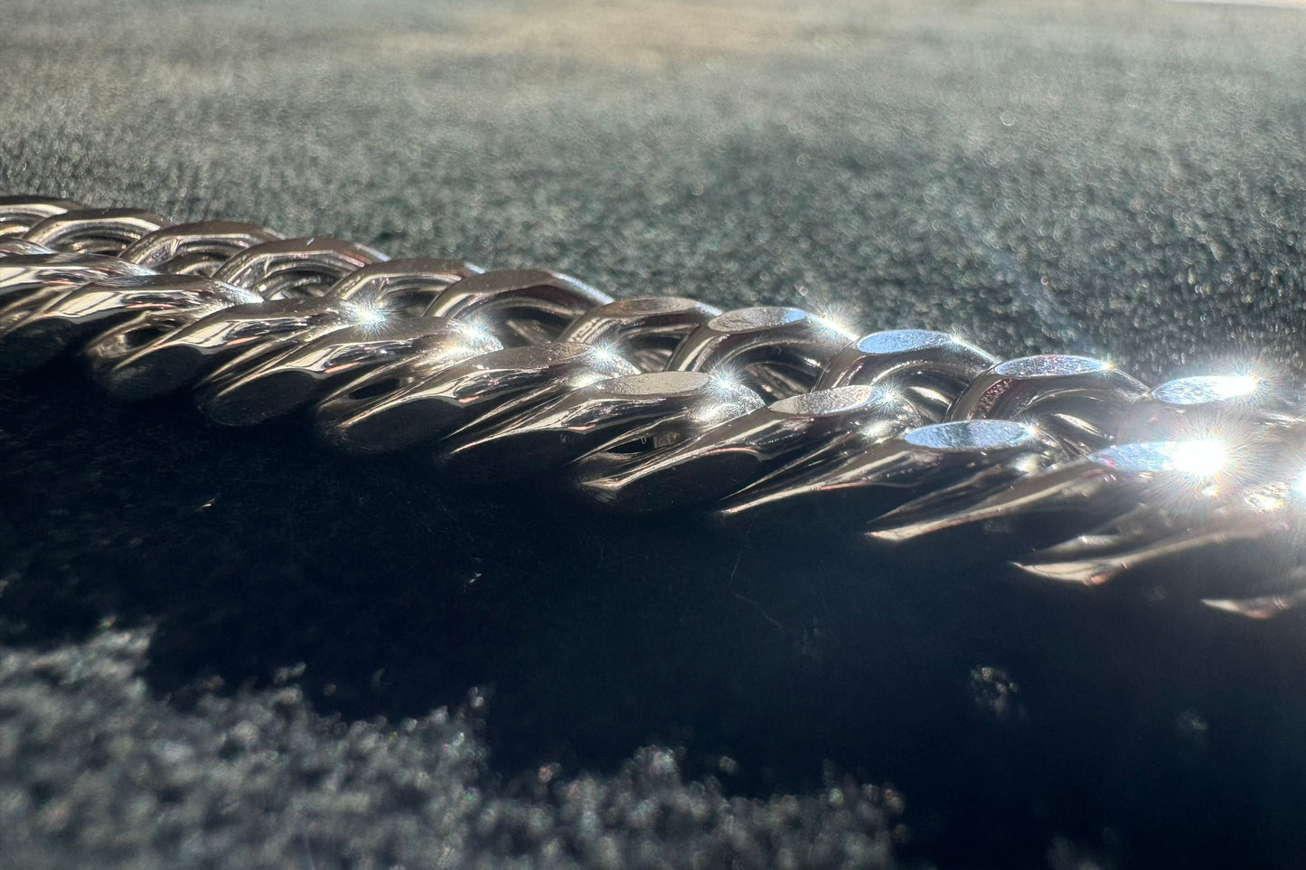 10mm Silver Stainless Steel Cuban Link Chain