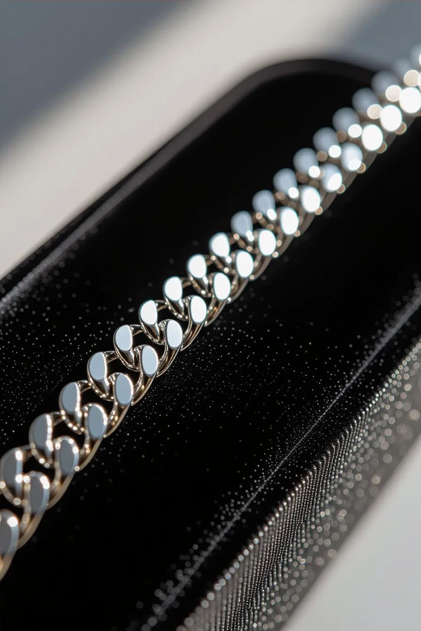 8mm Silver Stainless Steel Cuban Link Chain