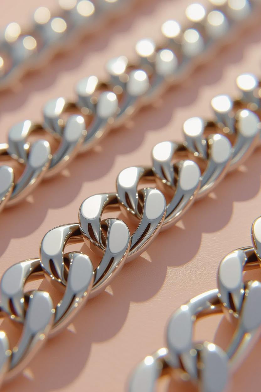 8mm Silver Stainless Steel Cuban Link Chain