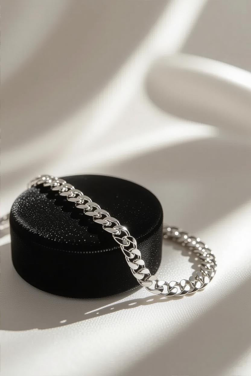 5mm Silver Stainless Steel Cuban Link Chain